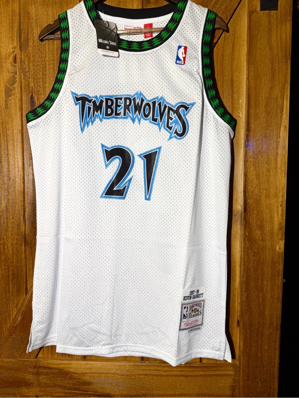 Timberwolves Kevin Garnett #21 White NBA Swingman Jersey